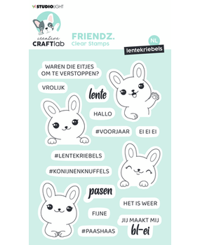 Creative Craftlab Friendz Clear Stamps Lentekriebels (CCL-FR-STAMP417) Creative Craftlab Friendz Clear Stamps Lentekriebels (CCL-FR-STAMP417)