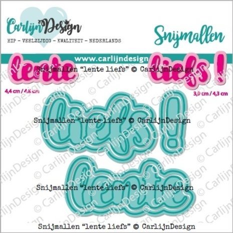 Carlijn Design Snijmallen Lente Liefs (CDSN-0212) Carlijn Design Snijmallen Lente Liefs (CDSN-0212)