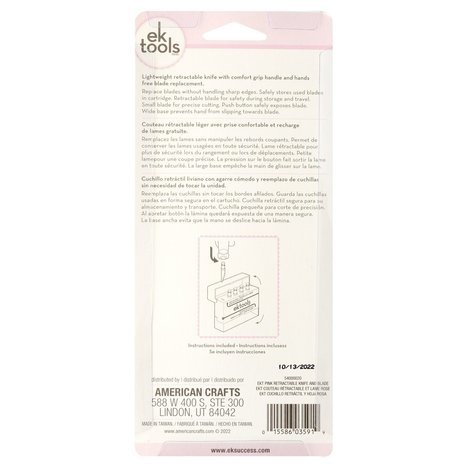 EK Tools Retractable Knife and Blades Pink (54000020) EK Tools Retractable Knife and Blades Pink (54000020)