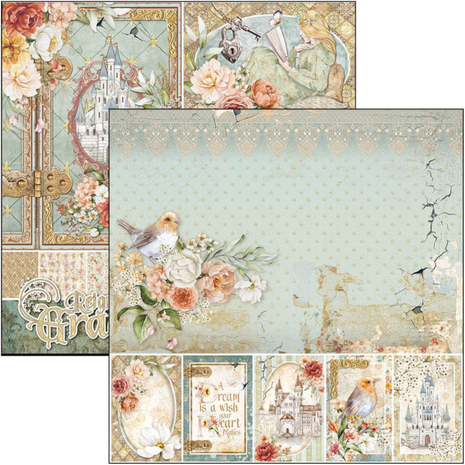 Ciao Bella Papercrafting Reign of Grace 8x8 Inch Paper Pad (CBH060)