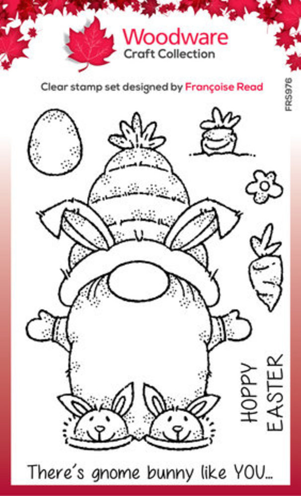 Woodware Bunny Gnome Clear Stamps (FRS976) Woodware Bunny Gnome Clear Stamps (FRS976)