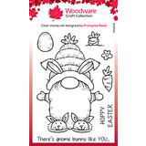 Woodware Bunny Gnome Clear Stamps (FRS976)