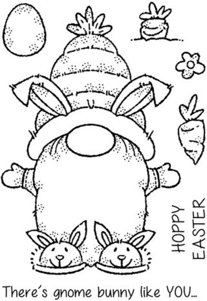 Woodware Bunny Gnome Clear Stamps (FRS976) Woodware Bunny Gnome Clear Stamps (FRS976)