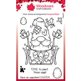 Woodware Egg Painting Gnome Clear Stamps (FRS977)