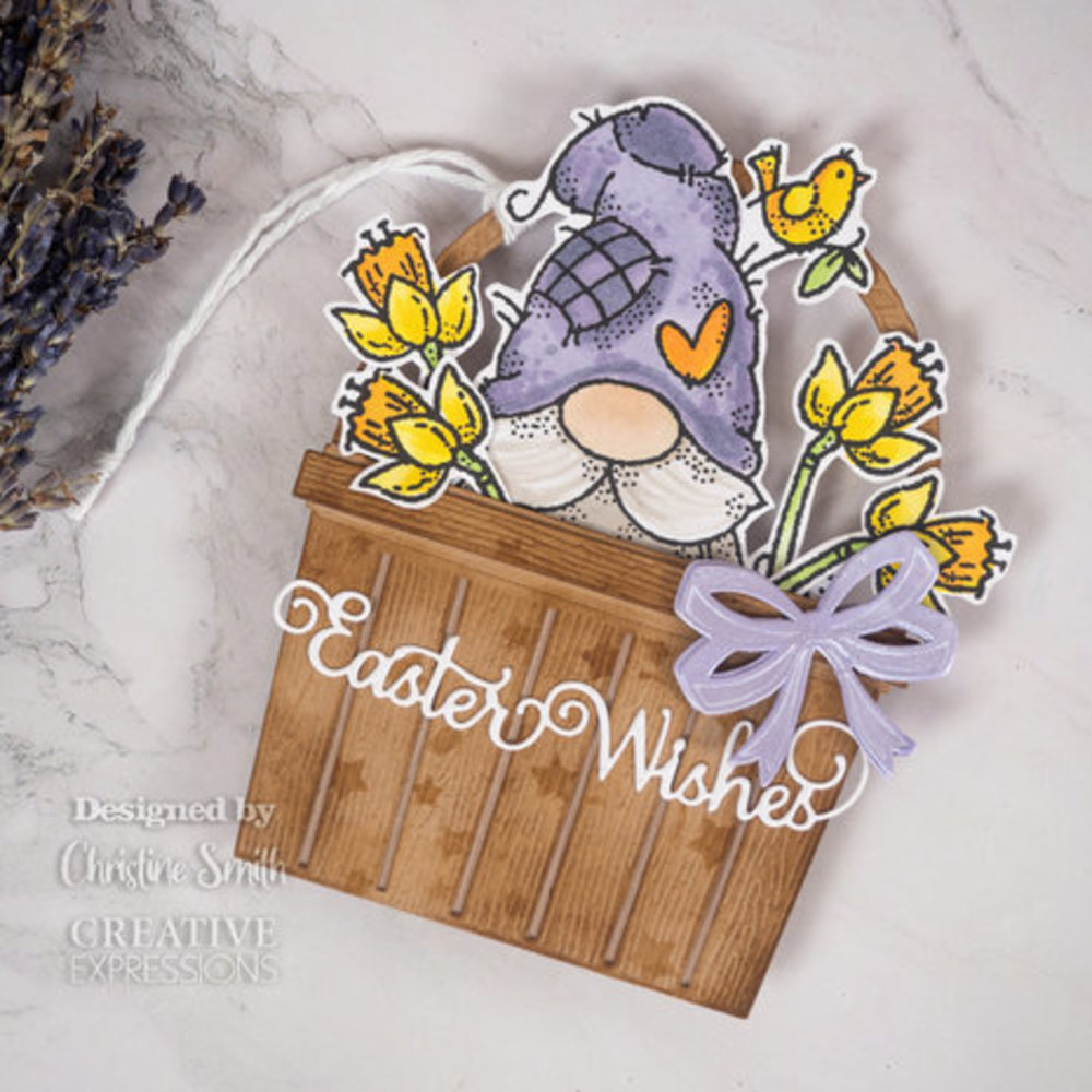 Woodware Egg Painting Gnome Clear Stamps (FRS977)