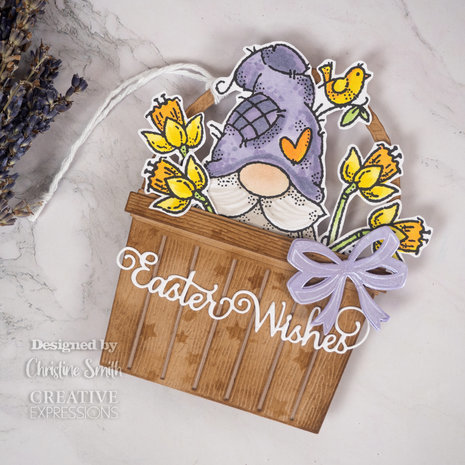 Woodware Egg Painting Gnome Clear Stamps (FRS977)