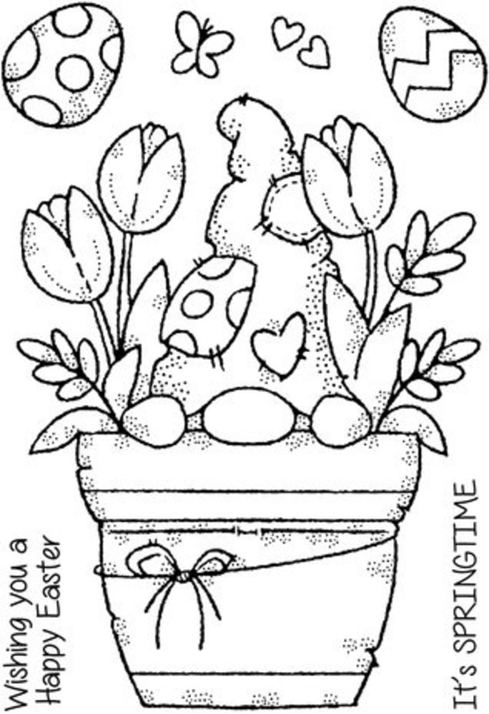 Woodware Flower Pot Gnome Clear Stamps (FRS978)