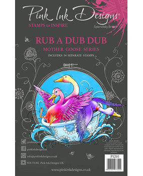 Pink Ink Designs Mother Goose Series Rub A Dub Dub A5 Clear Stamps (PI201) Pink Ink Designs Mother Goose Series Rub A Dub Dub A5 Clear Stamps (PI201)