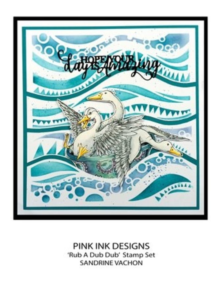 Pink Ink Designs Mother Goose Series Rub A Dub Dub A5 Clear Stamps (PI201) Pink Ink Designs Mother Goose Series Rub A Dub Dub A5 Clear Stamps (PI201)