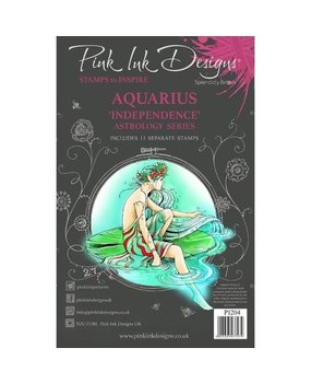 Pink Ink Designs Astrology Series Aquarius "Independence" A5 Clear Stamps (PI204) Pink Ink Designs Astrology Series Aquarius "Independence" A5 Clear Stamps (PI204)