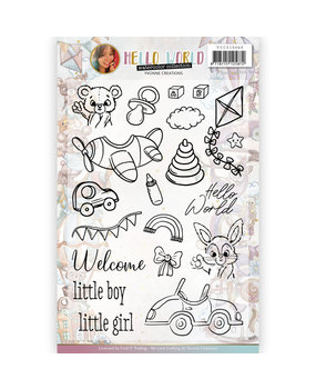 Yvonne Creations Hello World Clear Stamp Set (YCCS10069)