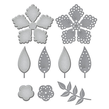 Spellbinders Spring Into Stitching Stitched Flower Dies (S3-436)
