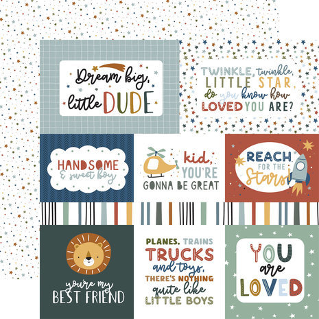 Echo Park Dream Big Little Boy 12x12 Inch Collection Kit (DBB304016) Echo Park Dream Big Little Boy 12x12 Inch Collection Kit (DBB304016)
