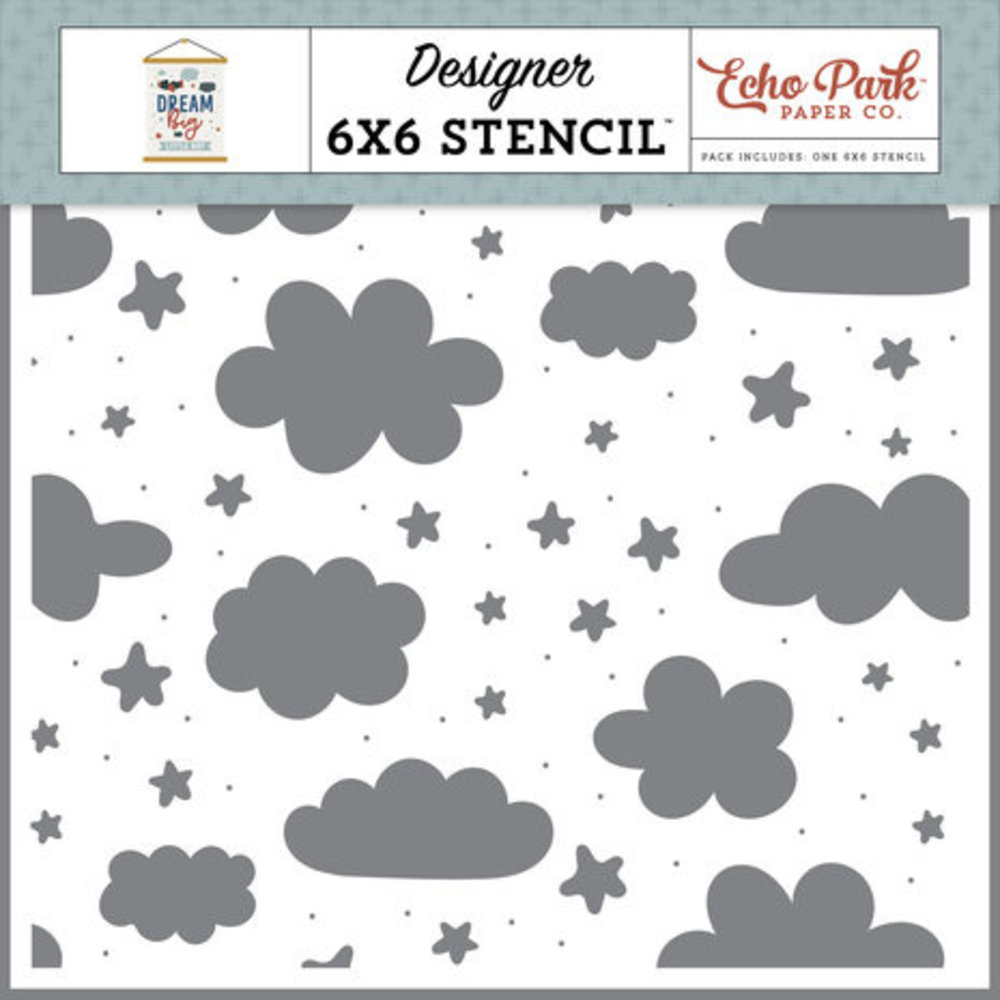 Echo Park Dream Big Little Boy Little Dreamer Boy Stencil (DBB304033) Echo Park Dream Big Little Boy Little Dreamer Boy Stencil (DBB304033)