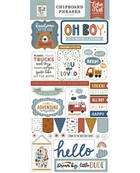 Echo Park Dream Big Little Boy 6x13 Inch Chipboard Phrases (DBB304022) Echo Park Dream Big Little Boy 6x13 Inch Chipboard Phrases (DBB304022)