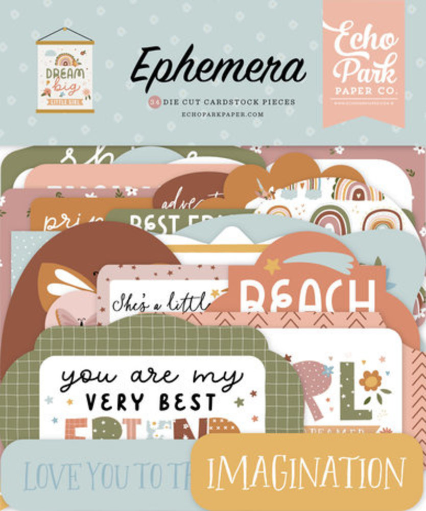 Echo Park Dream Big Little Girl Ephemera (DBG305024)