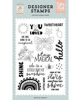 Echo Park Dream Big Little Girl Born To Be Magical Clear Stamps (DBG305043)*