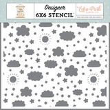 Echo Park Dream Big Little Girl Little Ray Of Sunshine Stencil (DBG305034)