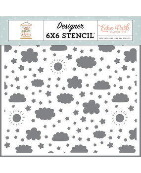 Echo Park Dream Big Little Girl Little Ray Of Sunshine Stencil (DBG305034) Echo Park Dream Big Little Girl Little Ray Of Sunshine Stencil (DBG305034)