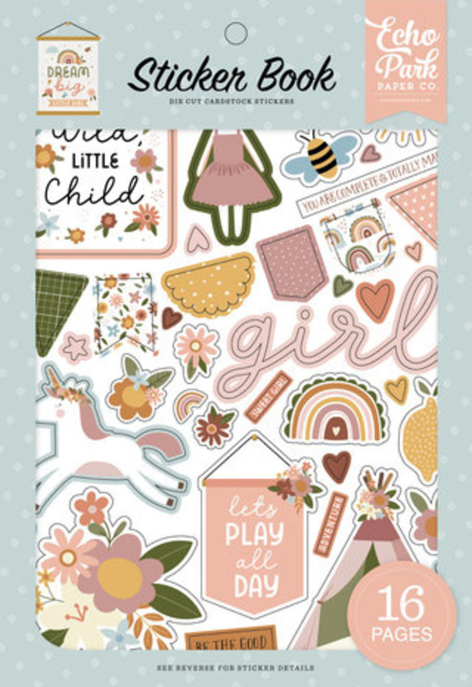 Echo Park Dream Big Little Girl Sticker Book (DBG305029)