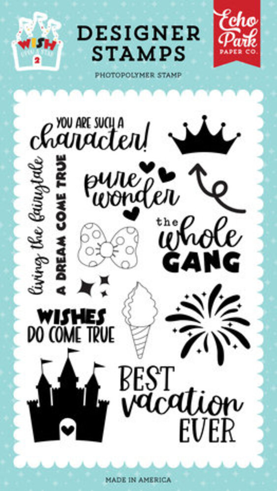 Echo Park Wish Upon A Star 2 Pure Wonder Clear Stamps (WUS306043)