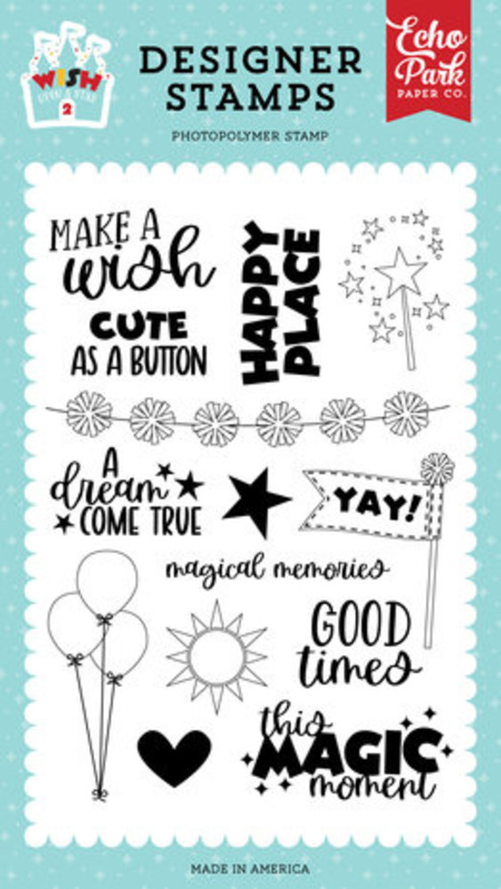 Echo Park Wish Upon A Star 2 This Magic Moment Clear Stamps (WUS306044) Echo Park Wish Upon A Star 2 This Magic Moment Clear Stamps (WUS306044)