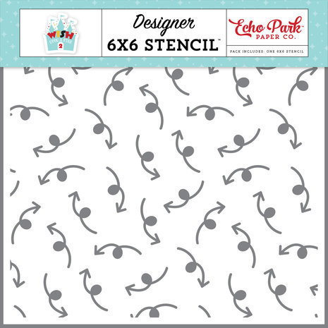 Echo Park Wish Upon A Star 2 Loopy Arrow Stencil (WUS306033) Echo Park Wish Upon A Star 2 Loopy Arrow Stencil (WUS306033)