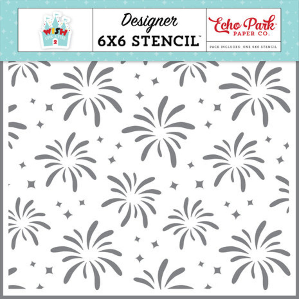 Echo Park Wish Upon A Star 2 Fantasy Fireworks Stencil (WUS306035) Echo Park Wish Upon A Star 2 Fantasy Fireworks Stencil (WUS306035)