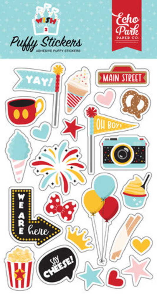 Echo Park Wish Upon A Star 2 Puffy Stickers (WUS306066)