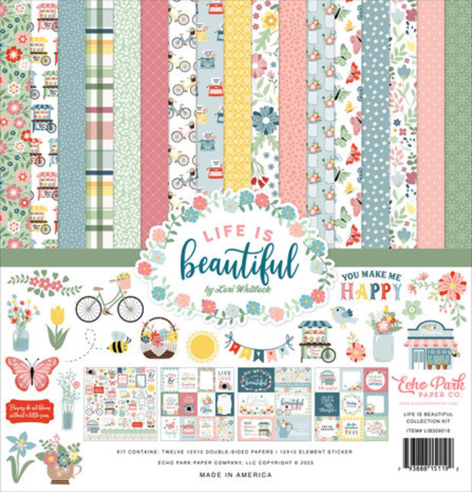 Echo Park Life Is Beautiful 12x12 Inch Collection Kit (LIB309016) Echo Park Life Is Beautiful 12x12 Inch Collection Kit (LIB309016)