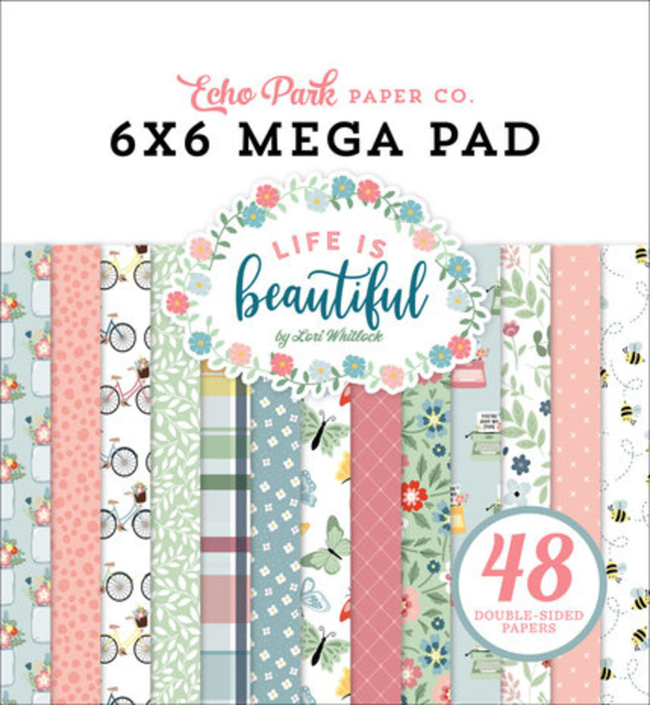 Echo Park Life Is Beautiful 6x6 Inch Mega Pad (LIB309031) Echo Park Life Is Beautiful 6x6 Inch Mega Pad (LIB309031)