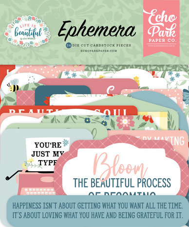 Echo Park Life Is Beautiful Ephemera (LIB309024) Echo Park Life Is Beautiful Ephemera (LIB309024)