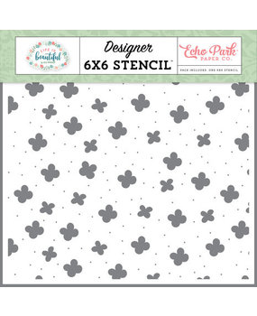 Echo Park Life Is Beautiful Smell The Flowers Stencil (LIB309033)* Echo Park Life Is Beautiful Smell The Flowers Stencil (LIB309033)*