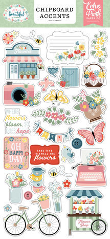 Echo Park Life Is Beautiful 6x13 Inch Chipboard Accents (LIB309021) Echo Park Life Is Beautiful 6x13 Inch Chipboard Accents (LIB309021)