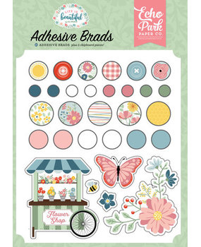 Echo Park Life Is Beautiful Adhesive Brads (LIB309020)