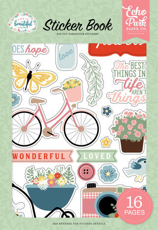 Echo Park Life Is Beautiful Sticker Book (LIB309029)