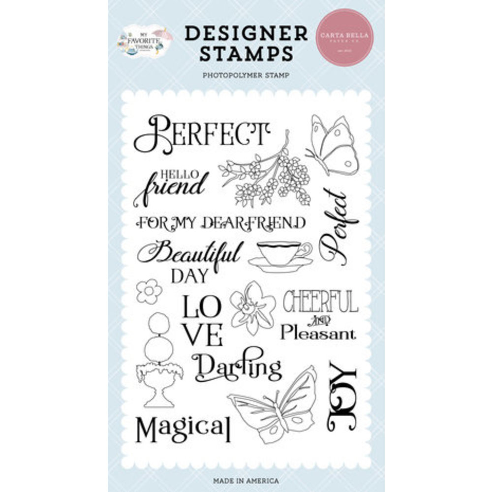 Carta Bella My Favorite Things For My Dear Friend Clear Stamps (CBMFT3 ...