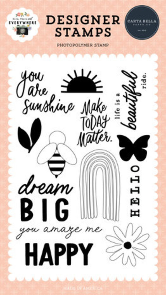 Carta Bella Here There And Everywhere Beautiful Ride Clear Stamps (CBHTE308044) Carta Bella Here There And Everywhere Beautiful Ride Clear Stamps (CBHTE308044)