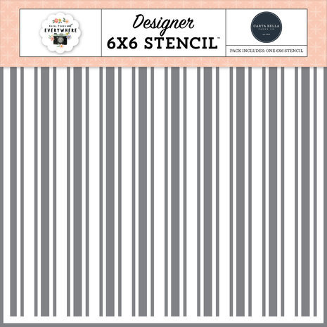 Carta Bella Here There And Everywhere Our Story Stripes Stencil (CBHTE308034) Carta Bella Here There And Everywhere Our Story Stripes Stencil (CBHTE308034)