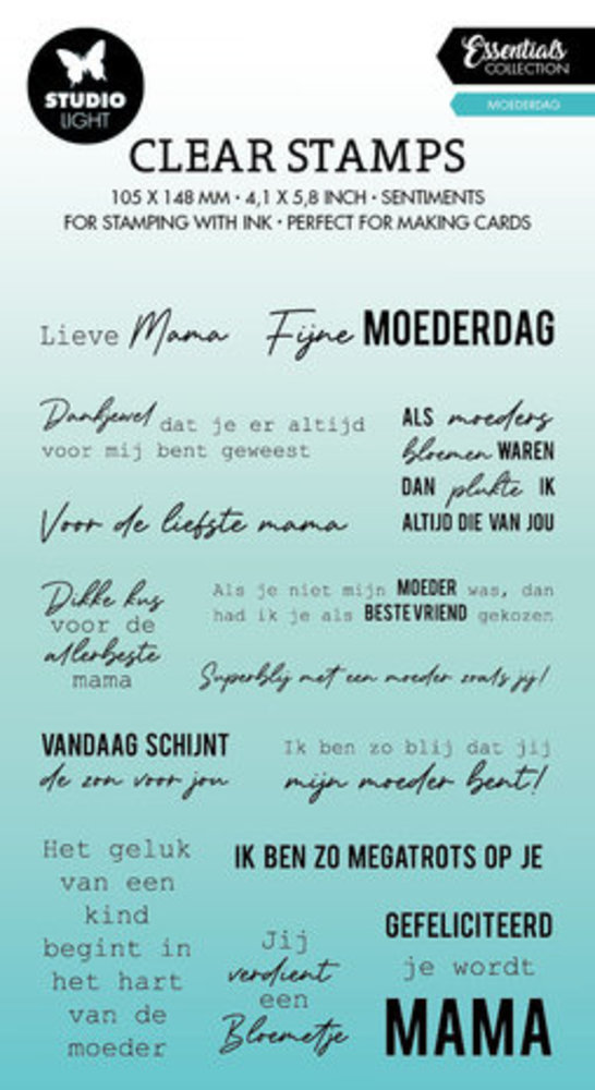 Studio Light Essentials Clear Stamp Moederdag (SL-ES-STAMP389) Studio Light Essentials Clear Stamp Moederdag (SL-ES-STAMP389)