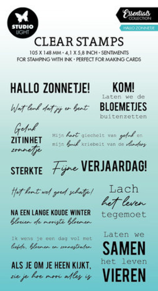 Studio Light Essentials Clear Stamp Hallo Zonnetje (SL-ES-STAMP390) Studio Light Essentials Clear Stamp Hallo Zonnetje (SL-ES-STAMP390)