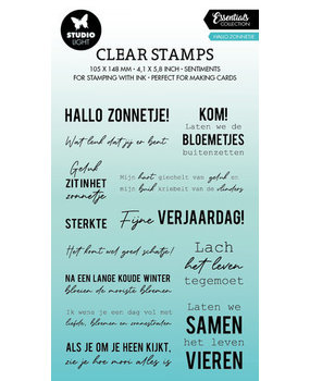 Studio Light Essentials Clear Stamp Hallo Zonnetje (SL-ES-STAMP390) Studio Light Essentials Clear Stamp Hallo Zonnetje (SL-ES-STAMP390)