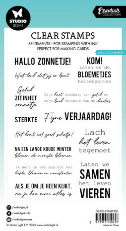 Studio Light Essentials Clear Stamp Hallo Zonnetje (SL-ES-STAMP390) Studio Light Essentials Clear Stamp Hallo Zonnetje (SL-ES-STAMP390)