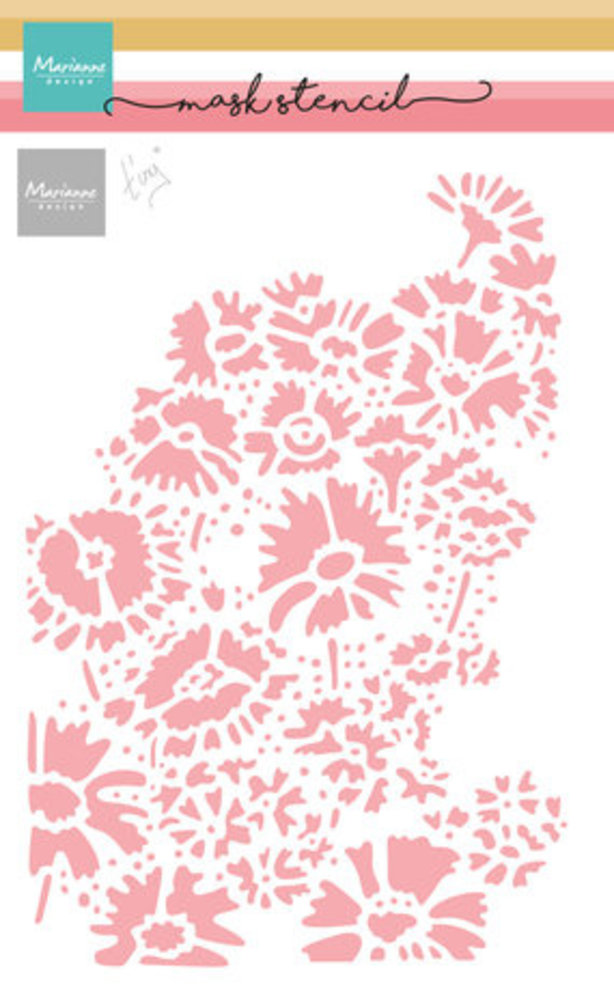 Marianne Design Masking Stencil A5 Tiny's Field of Flowers (PS9139) Marianne Design Masking Stencil A5 Tiny's Field of Flowers (PS9139)