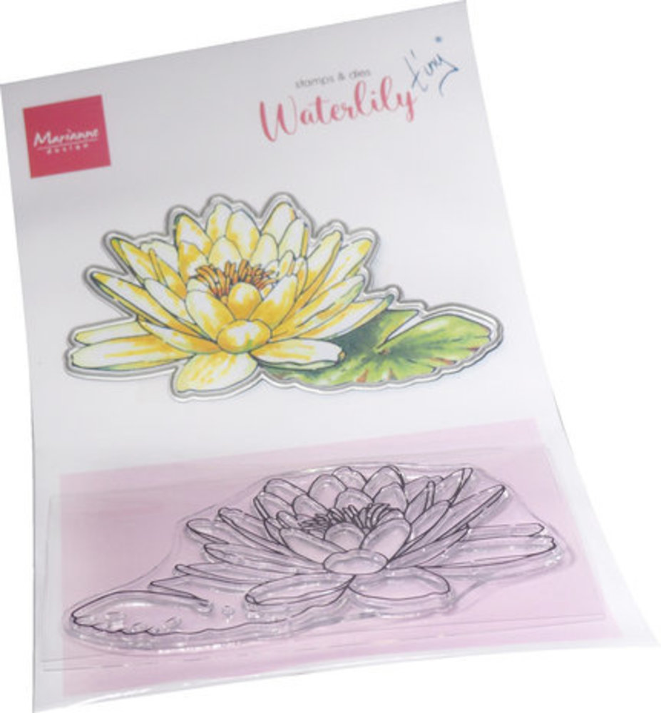 Marianne Design Stamp & Die Tiny's Flowers Water Lily (TC0905)