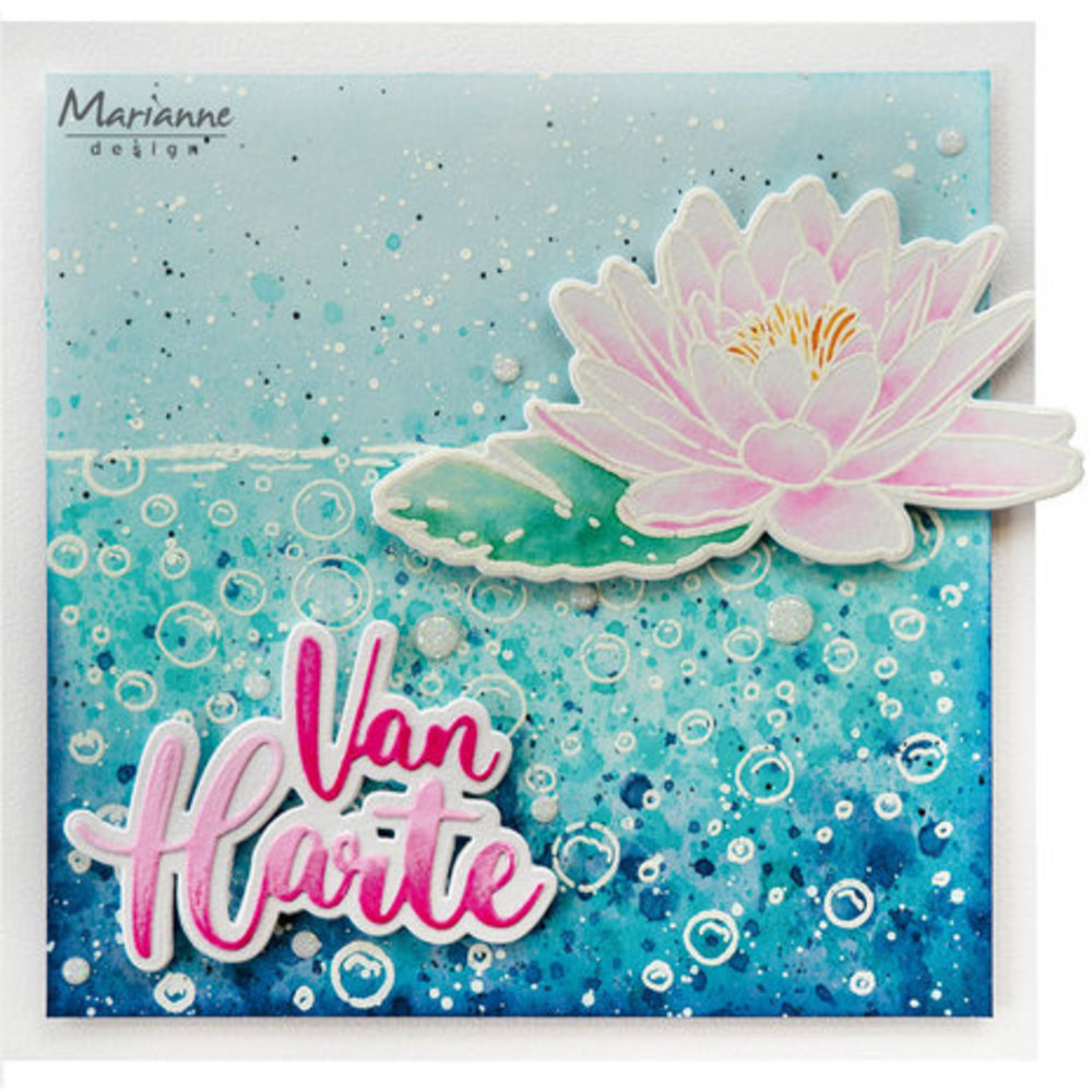 Marianne Design Stamp & Die Tiny's Flowers Water Lily (TC0905)