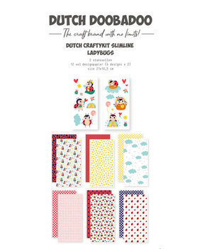 Dutch Doobadoo Crafty Paper Slimline Ladybugs (473.005.040) Dutch Doobadoo Crafty Paper Slimline Ladybugs (473.005.040)