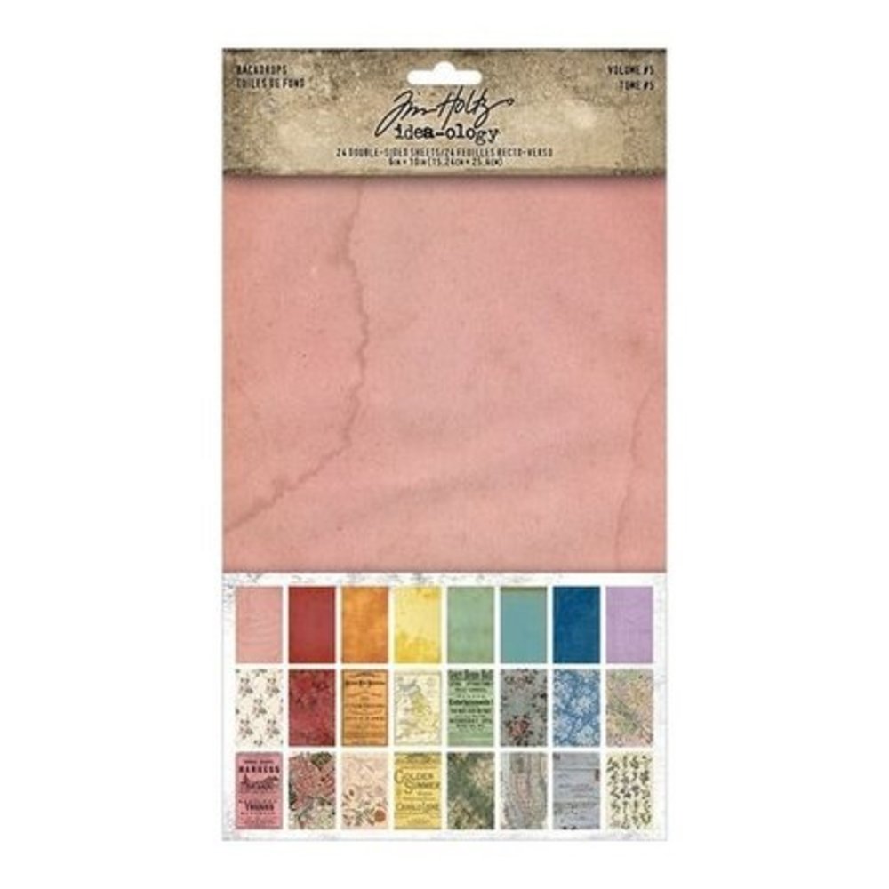 Idea-ology Tim Holtz Backdrops Volume 5 (TH94309) Idea-ology Tim Holtz Backdrops Volume 5 (TH94309)