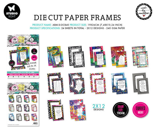 Studio Light Signature Collection Die-Cut Paper Frames (ABM-SI-DCB40) Studio Light Signature Collection Die-Cut Paper Frames (ABM-SI-DCB40)