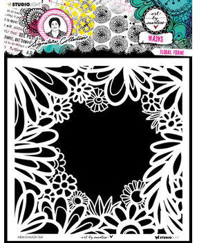 Studio Light Signature Collection Masking Stencil Floral Frame (ABM-SI-MASK184)